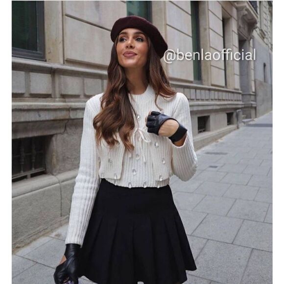 CHENILLE CRYSTAL TOP ZARA  - Picture 2 of 11